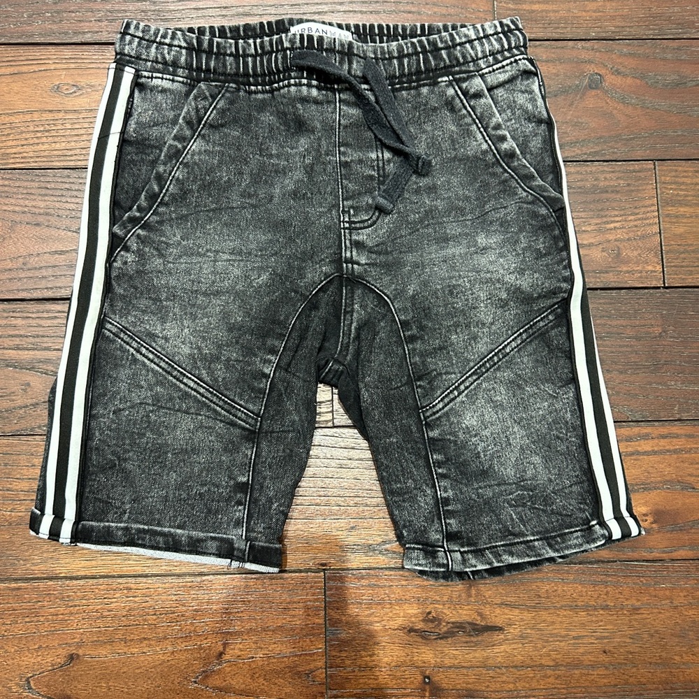 Urban Outfitters Black and Denim  Shorts Bundle with White Stripes